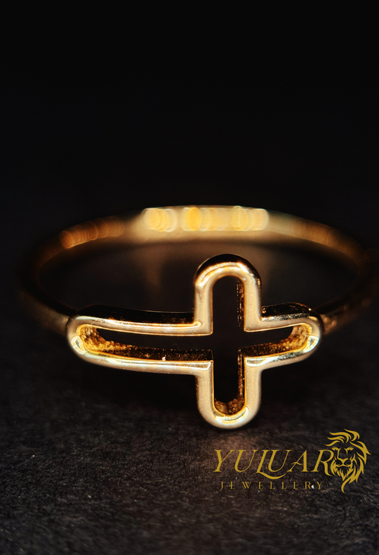 14K Women's Cross Ring