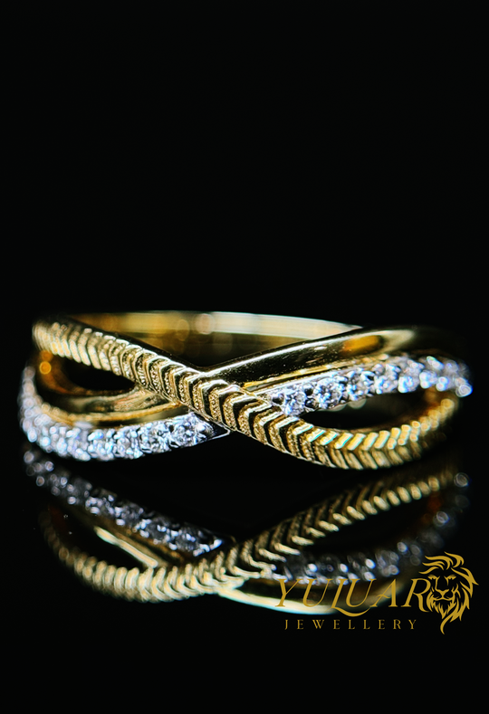 0.15 CT TW ROUND BRILLIANT LAB-GROWN DIAMOND ANNIVERSARY RING IN 14K YELLOW GOLD