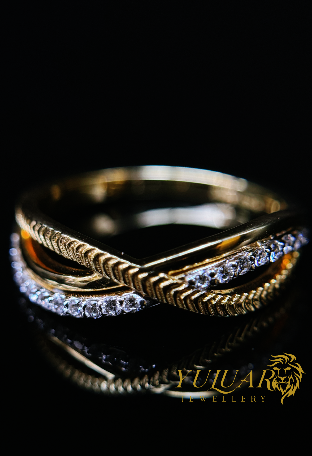 0.15 CT TW ROUND BRILLIANT LAB-GROWN DIAMOND ANNIVERSARY RING IN 14K YELLOW GOLD