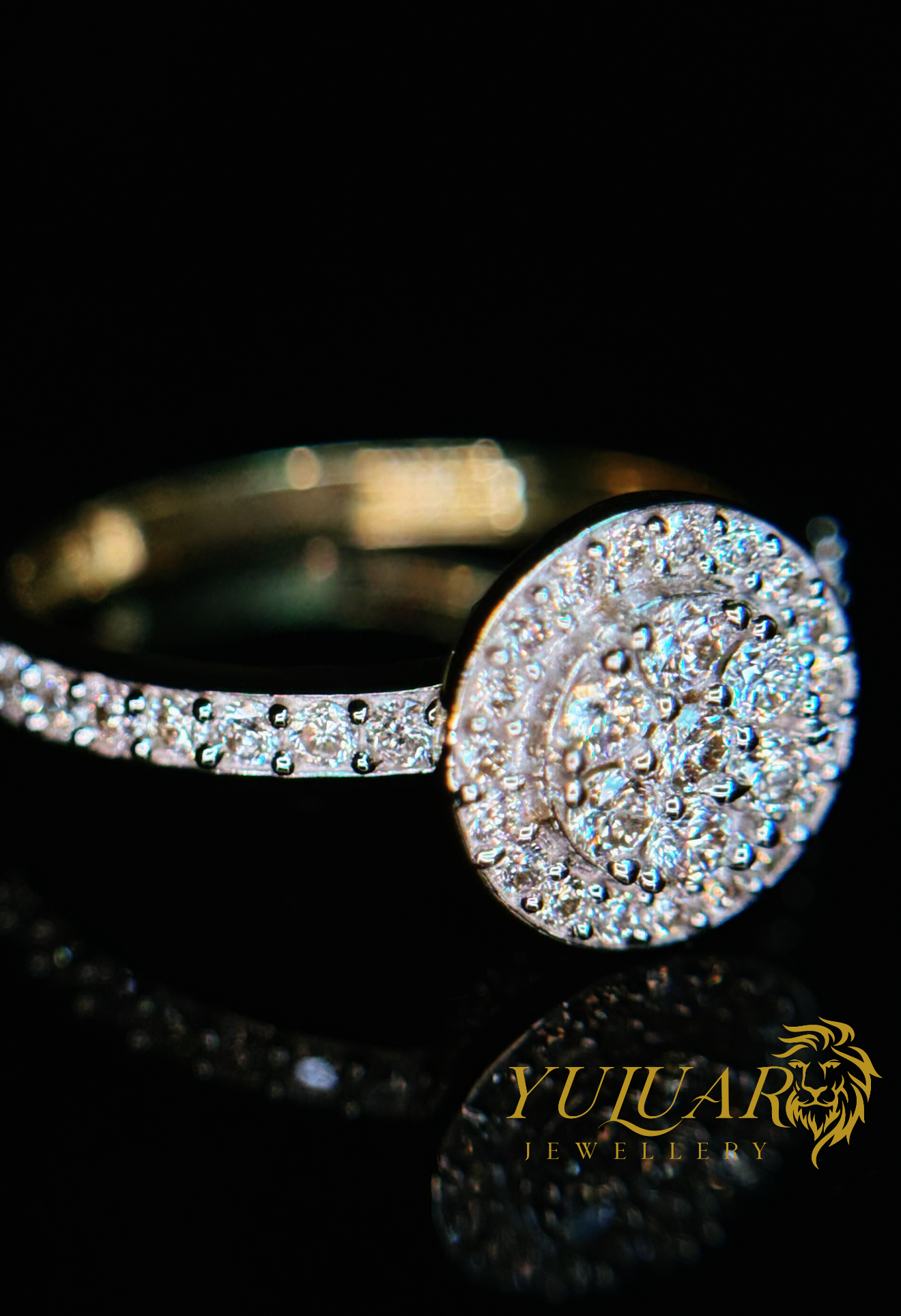 0.58 CT TW ROUND BRILLIANT NATURAL DIAMOND ENGAGEMENT RING IN 10K YELLOW GOLD