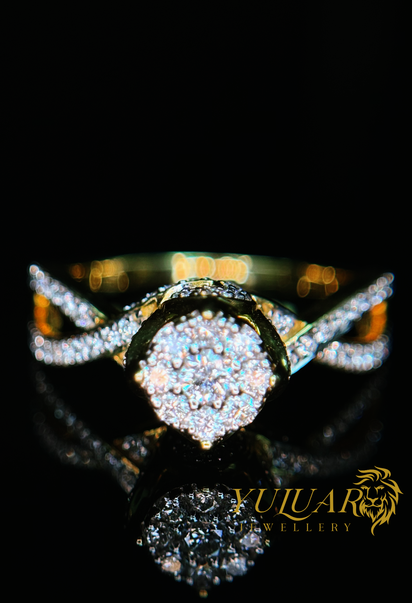 0.31 CT TW ROUND BRILLIANT NATURAL DIAMOND ENGAGEMENT RING IN 10K YELLOW GOLD