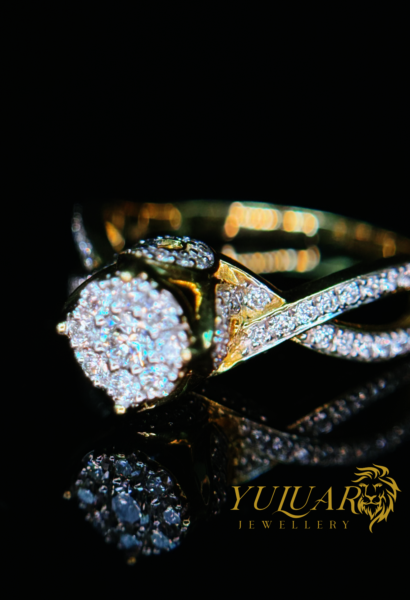 0.31 CT TW ROUND BRILLIANT NATURAL DIAMOND ENGAGEMENT RING IN 10K YELLOW GOLD
