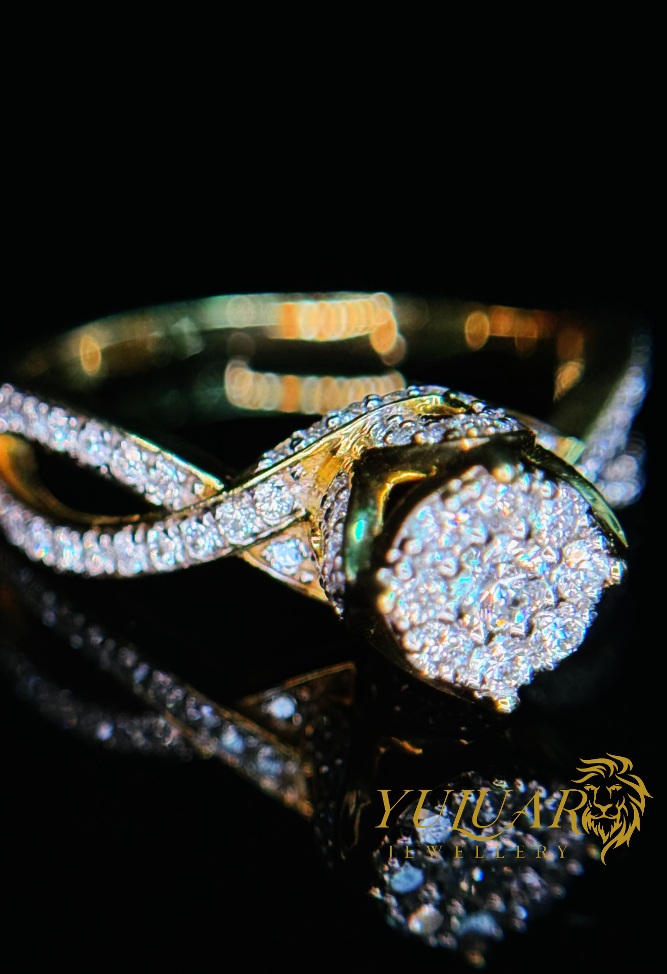 0.31 CT TW ROUND BRILLIANT NATURAL DIAMOND ENGAGEMENT RING IN 10K YELLOW GOLD