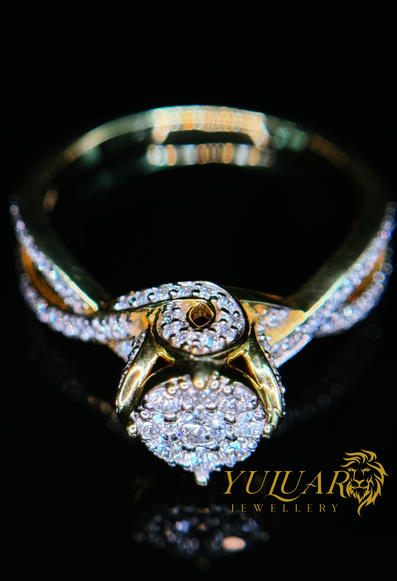 0.31 CT TW ROUND BRILLIANT NATURAL DIAMOND ENGAGEMENT RING IN 10K YELLOW GOLD
