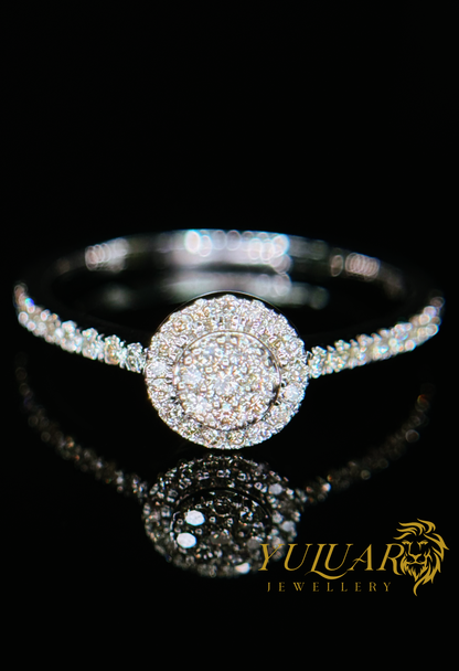 0.15 CT TW ROUND BRILLIANT NATURAL DIAMOND ENGAGEMENT RING IN 10K WHITE GOLD