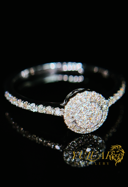 0.15 CT TW ROUND BRILLIANT NATURAL DIAMOND ENGAGEMENT RING IN 10K WHITE GOLD