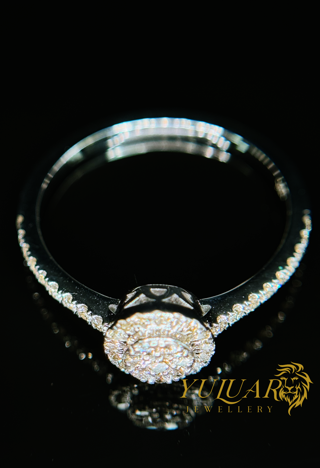 0.15 CT TW ROUND BRILLIANT NATURAL DIAMOND ENGAGEMENT RING IN 10K WHITE GOLD