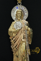14k 3D San Judas Pendant