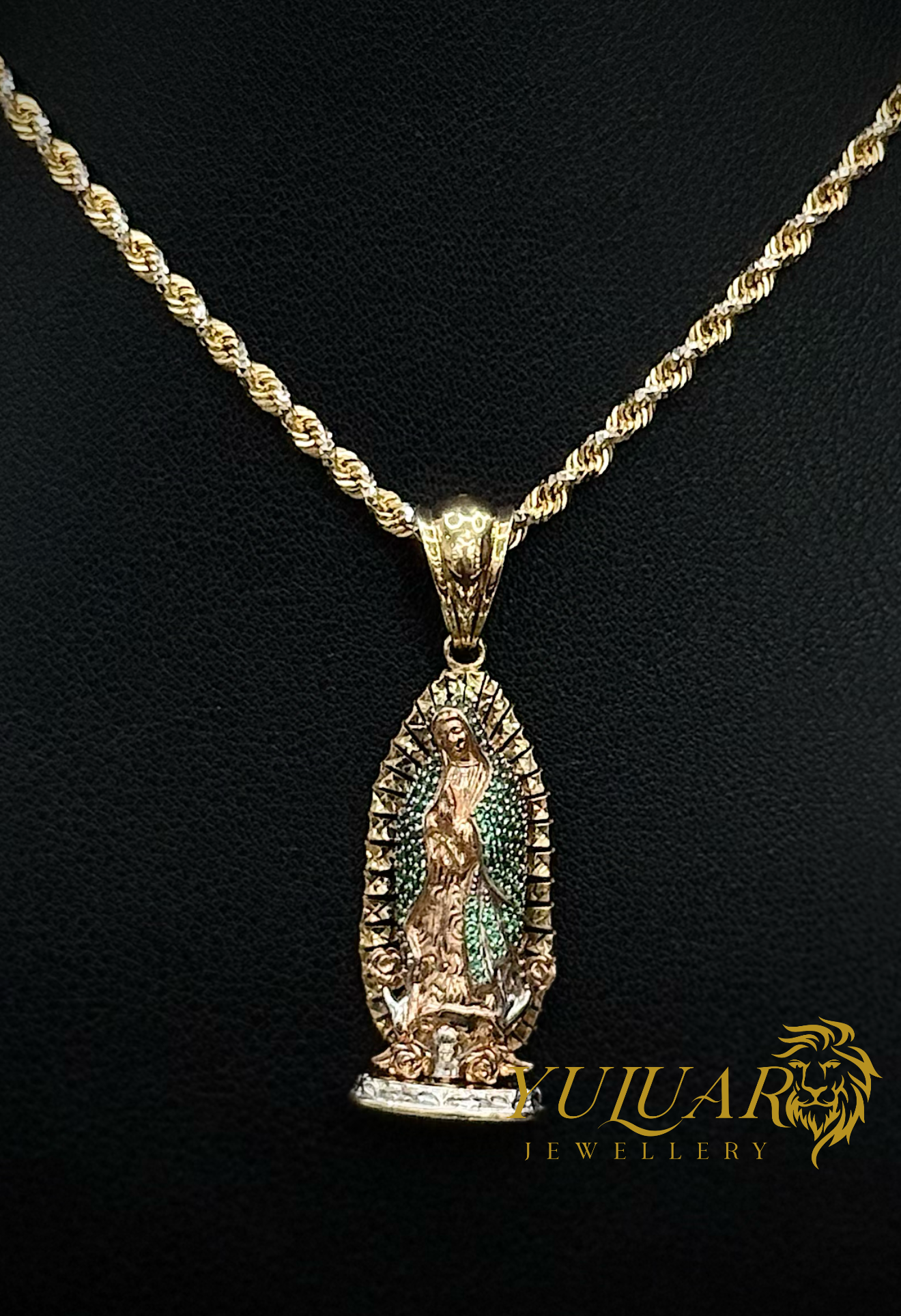 14K VIRGEN DE GUADALUPE PENDANT