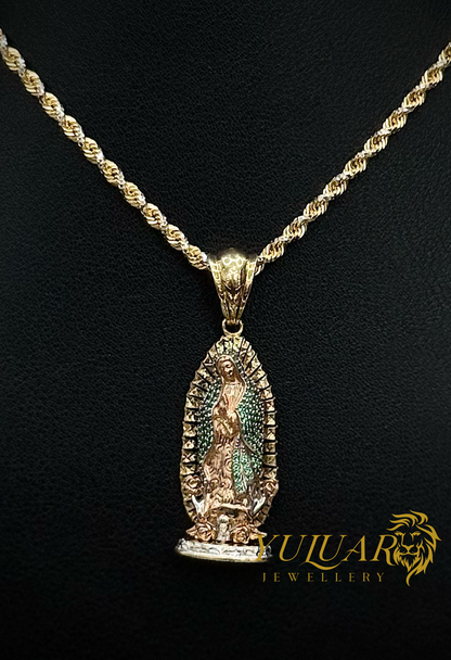 14K VIRGEN DE GUADALUPE PENDANT