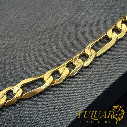 14K Hollow Figaro Chain (8.2 mm) 22''