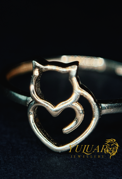 14K Cat-heart shape Women's Ring