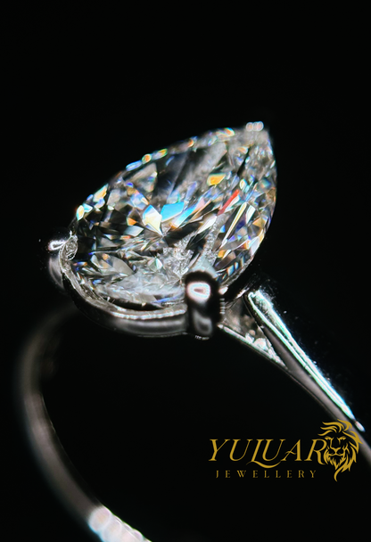 2.02 CT TW PEARL BRILLIANT CERTIFIED LAB-GROWN DIAMOND ENGAGEMENT RING IN 14K WHITE GOLD (G-H/VS)