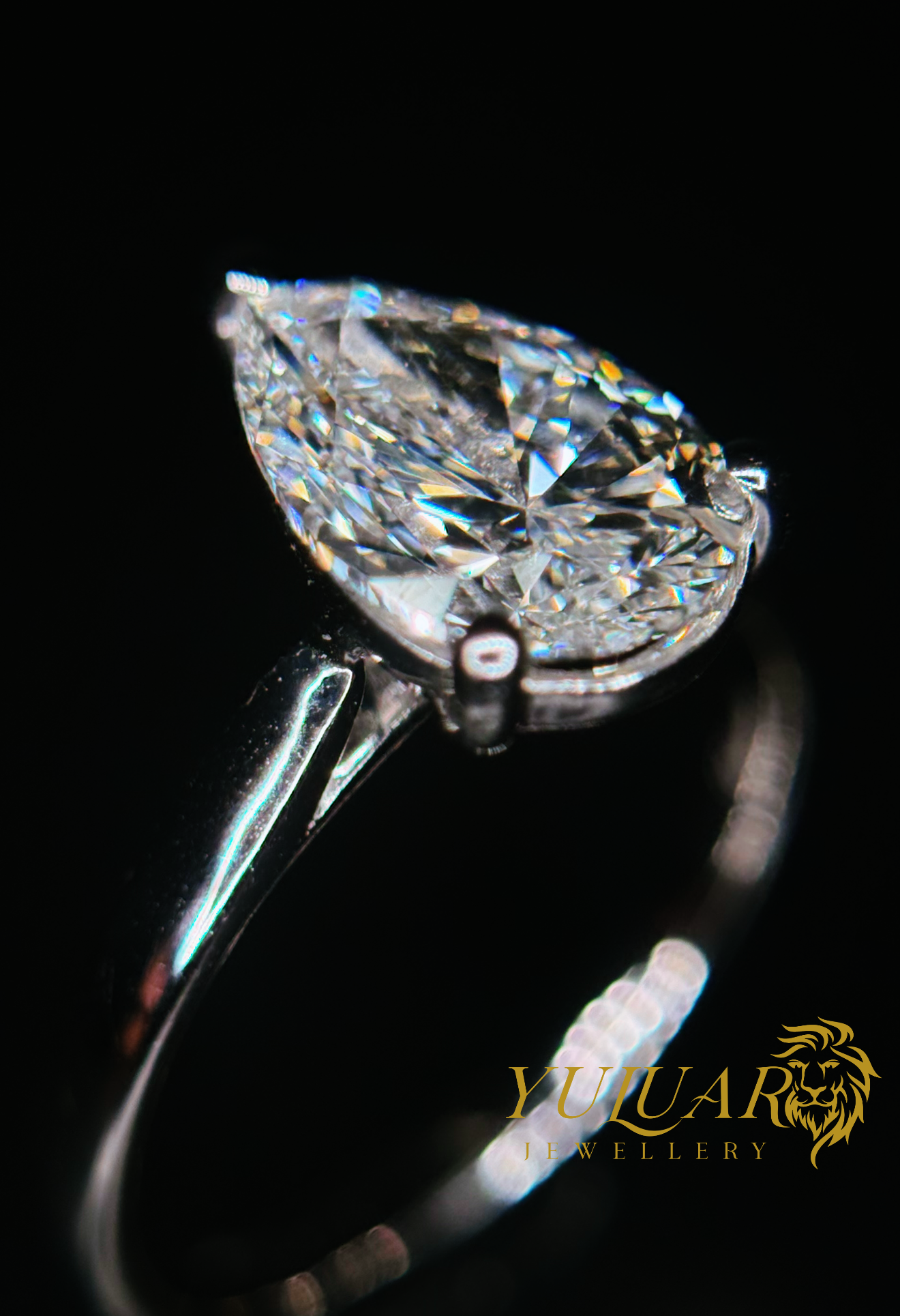 2.02 CT TW PEARL BRILLIANT CERTIFIED LAB-GROWN DIAMOND ENGAGEMENT RING IN 14K WHITE GOLD (G-H/VS)