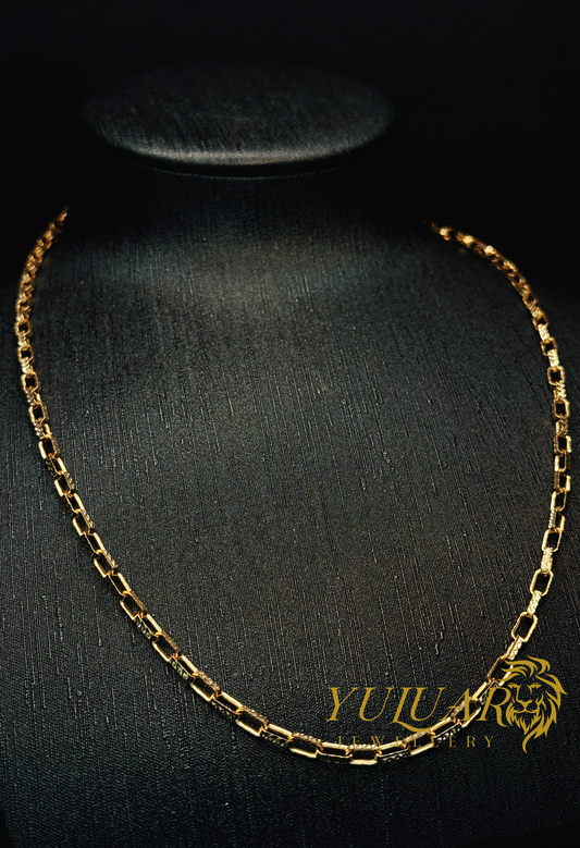 14K Diamond-Cut Chunky Paperclip