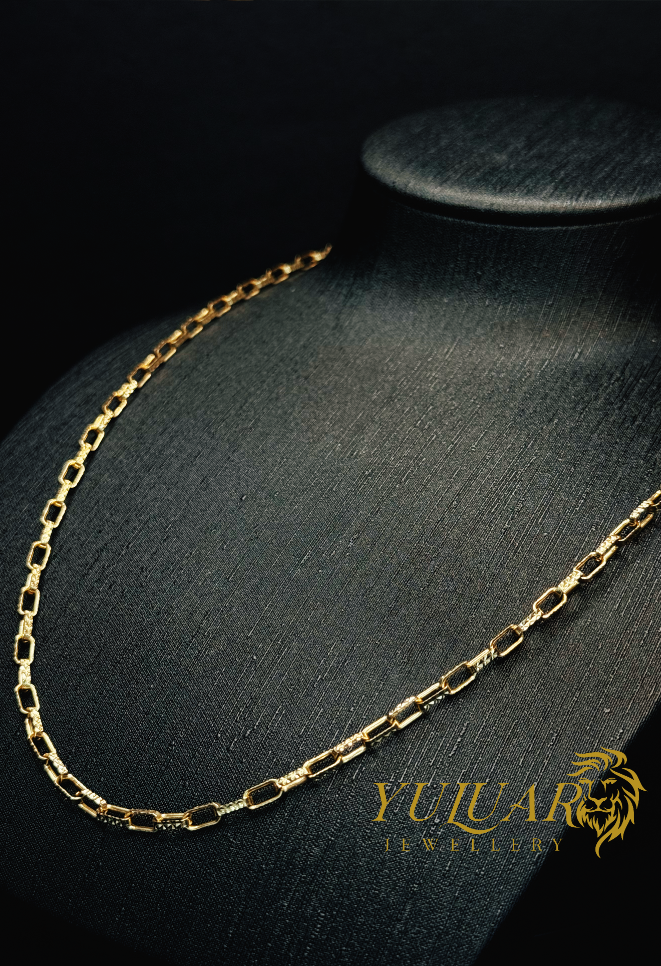 14K Diamond-Cut Chunky Paperclip