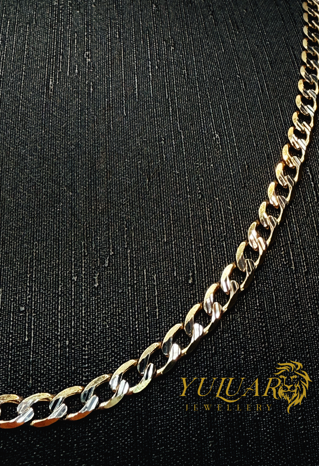 14K Two Tone Cuban-Curb