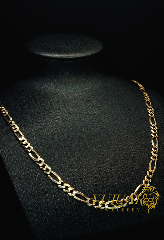 14K SOLID FIGARO LINK CHAIN 5.5MM