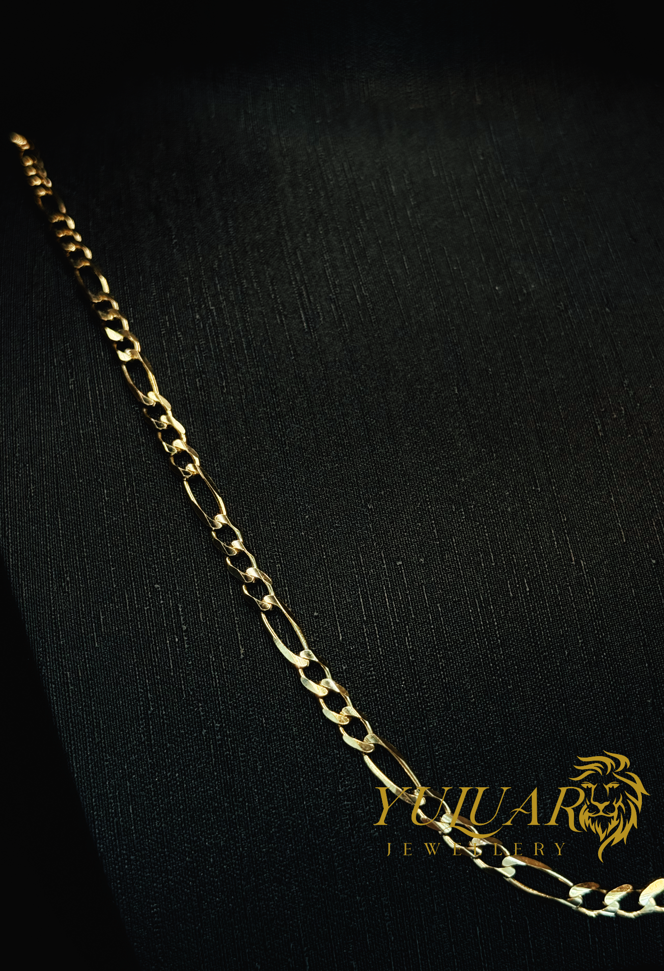 14K SOLID FIGARO CHAIN 4MM