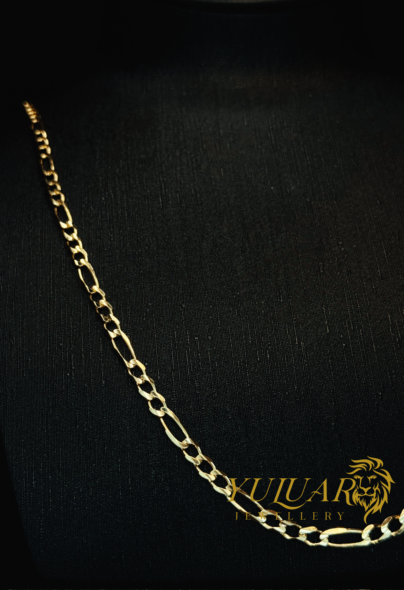 14K SOLID FIGARO CHAIN 4MM