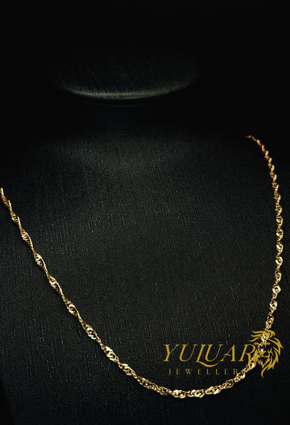 10K Sparkle Rope Chain 2.5MM