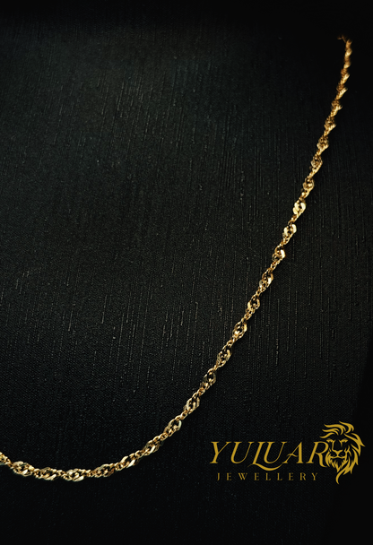 10K Sparkle Rope Chain 2.5MM