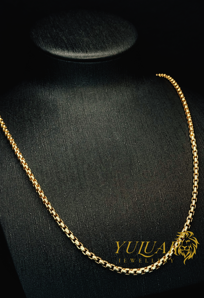 14K BOX CHAIN 4MM