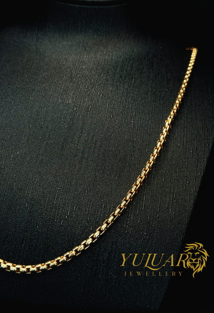 14K BOX CHAIN 4MM