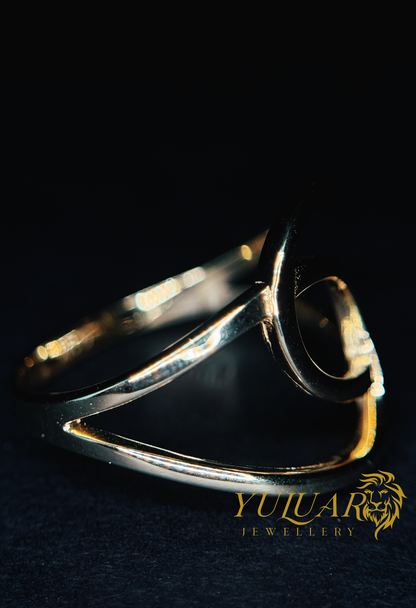 14K Infinity Twist Women's Ring