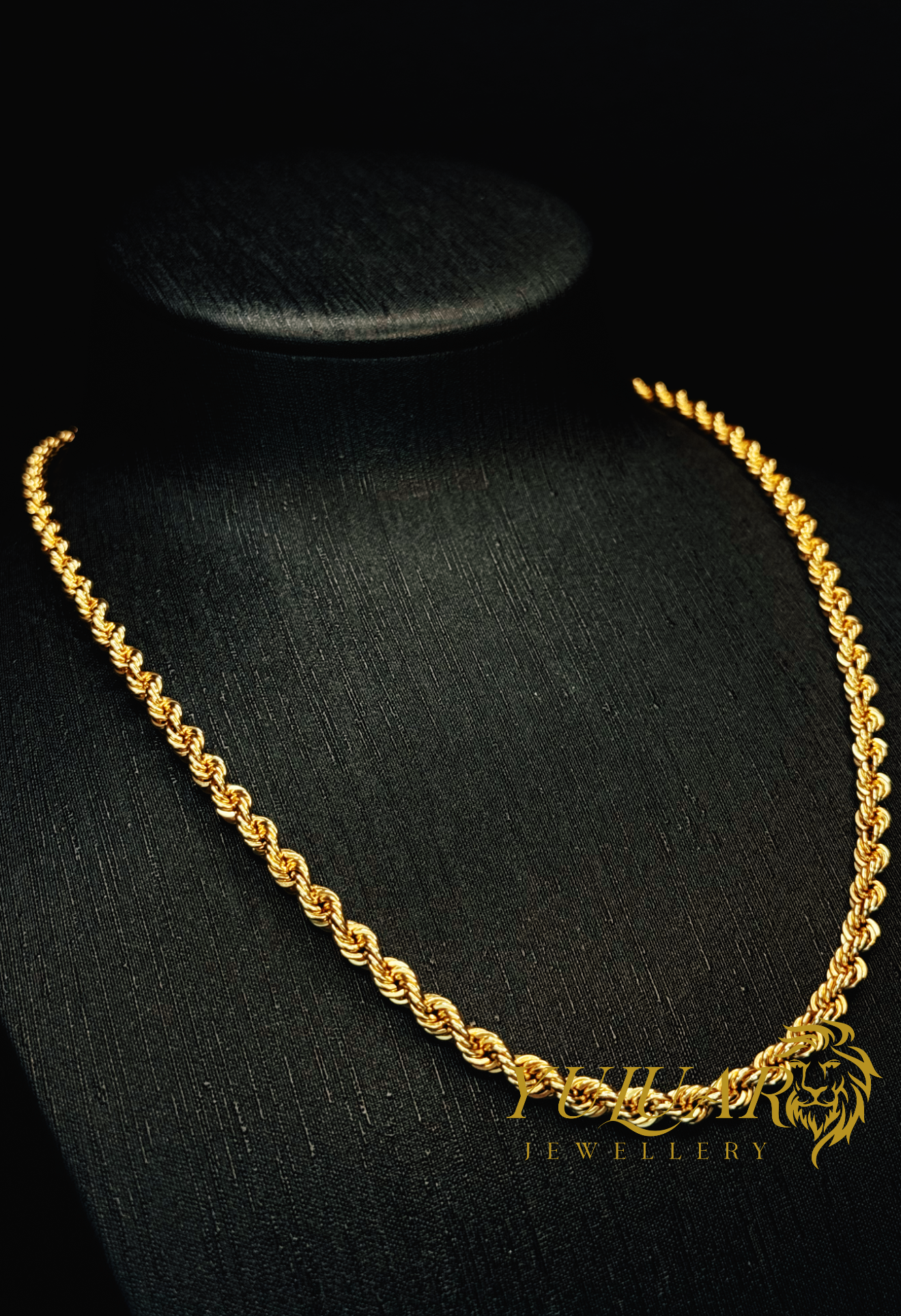 18K ROPE CHAIN 4.5mm