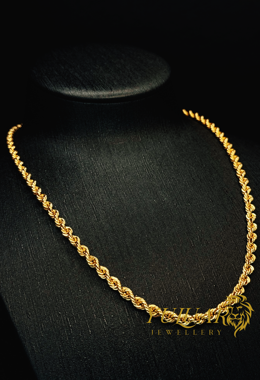 18K ROPE CHAIN 4.5mm