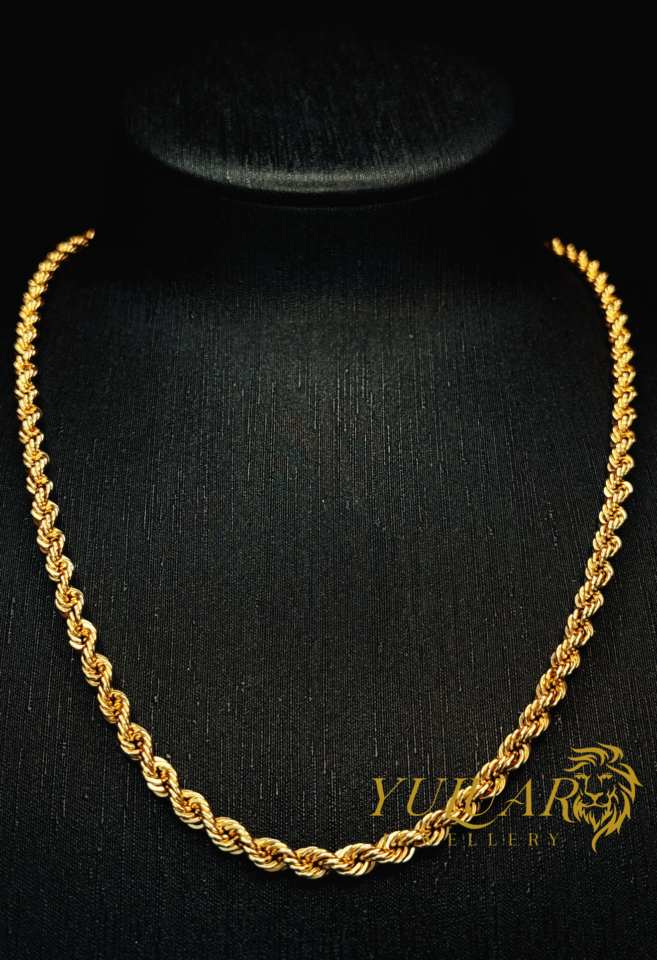 18K ROPE CHAIN 4.5mm