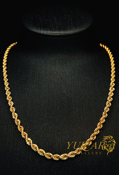 18K ROPE CHAIN 4.5mm