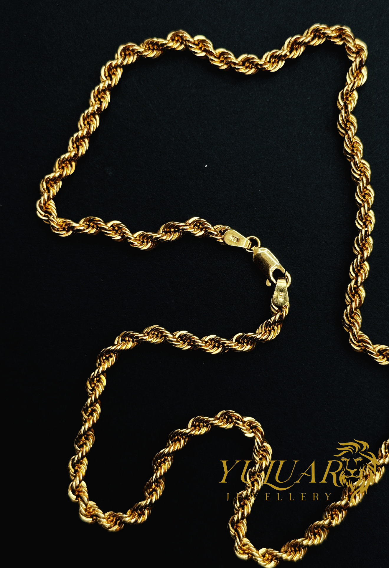 18K ROPE CHAIN 4.5mm