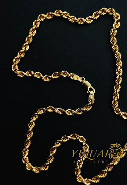 18K ROPE CHAIN 4.5mm