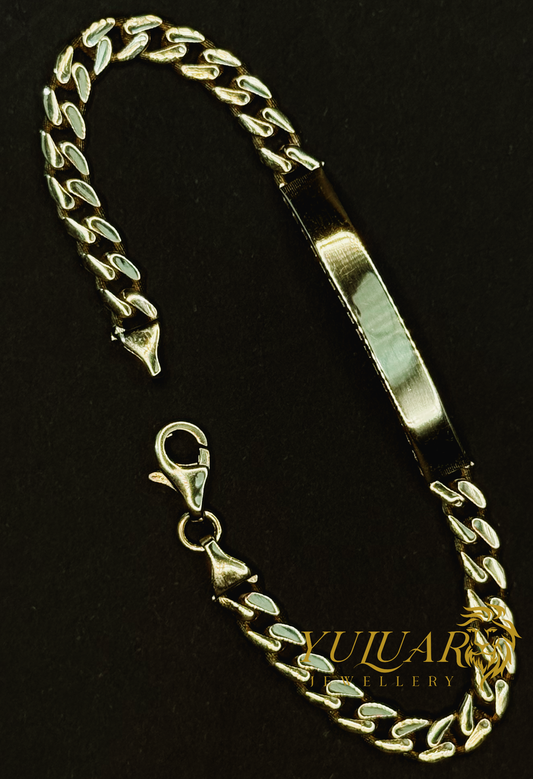 14K BABY CUBAN ID BRACELET