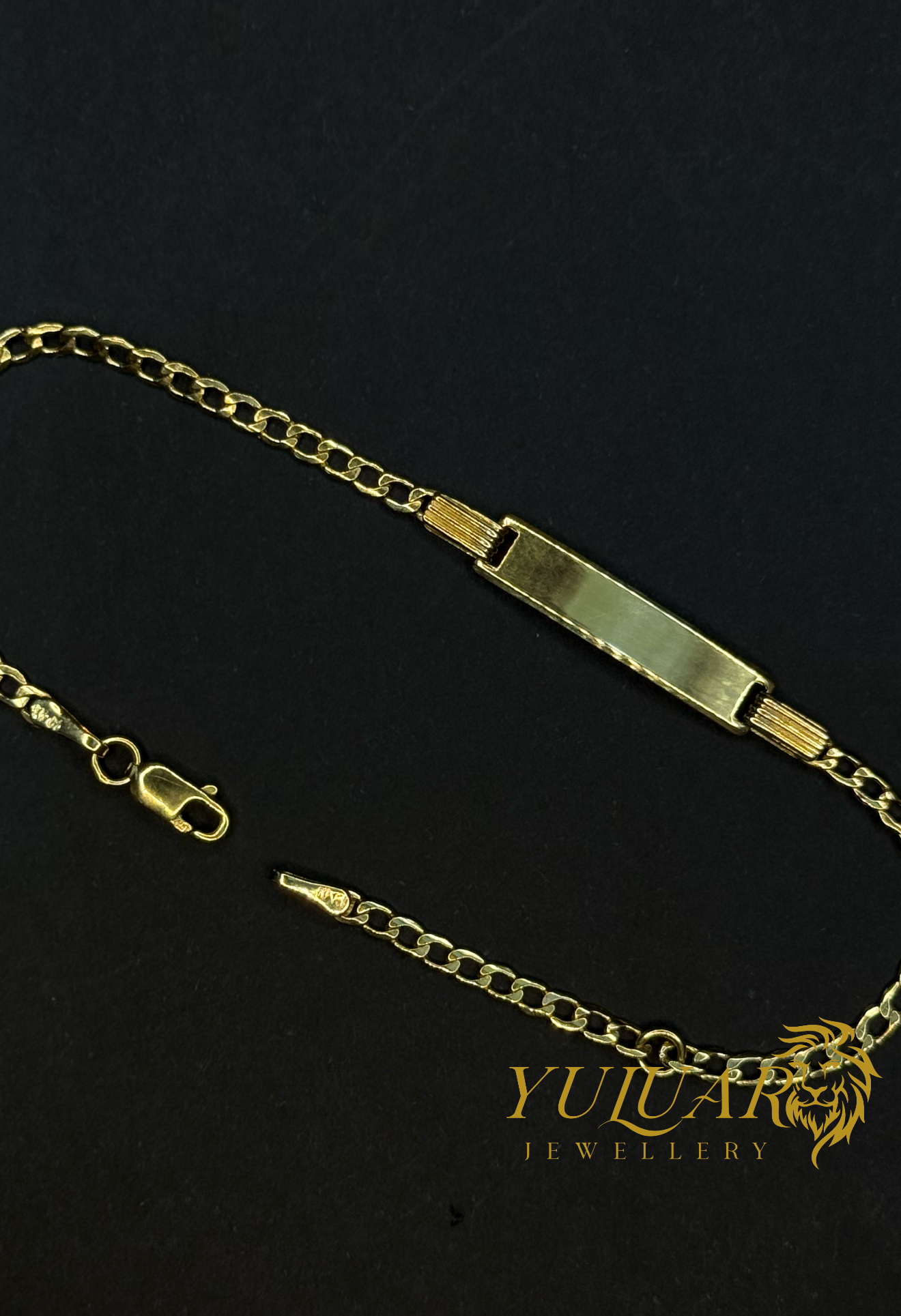 10K BABY CUBAN ID BRACELET