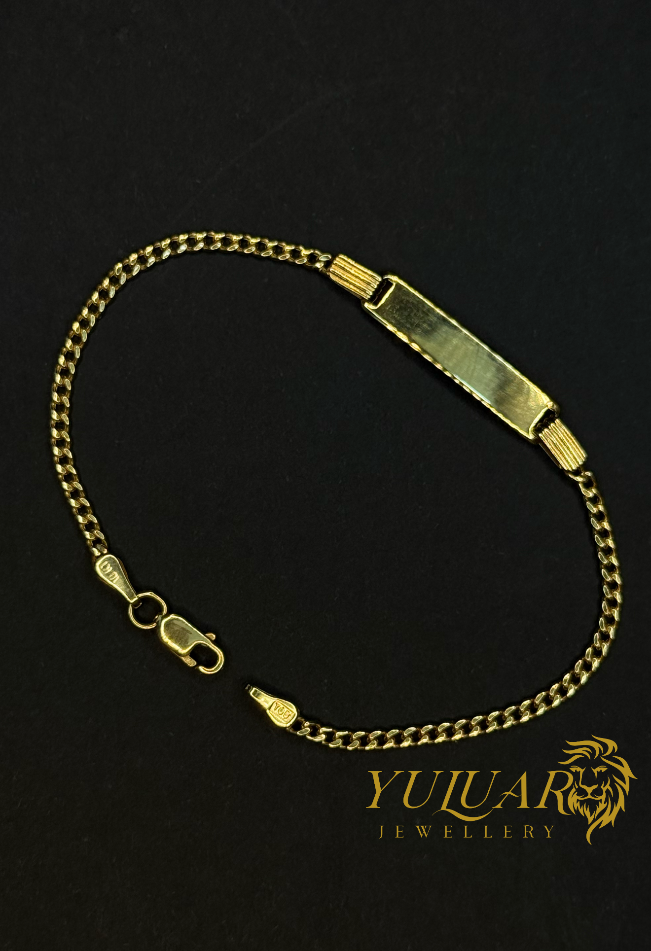 10K BABY CUBAN ID BRACELET