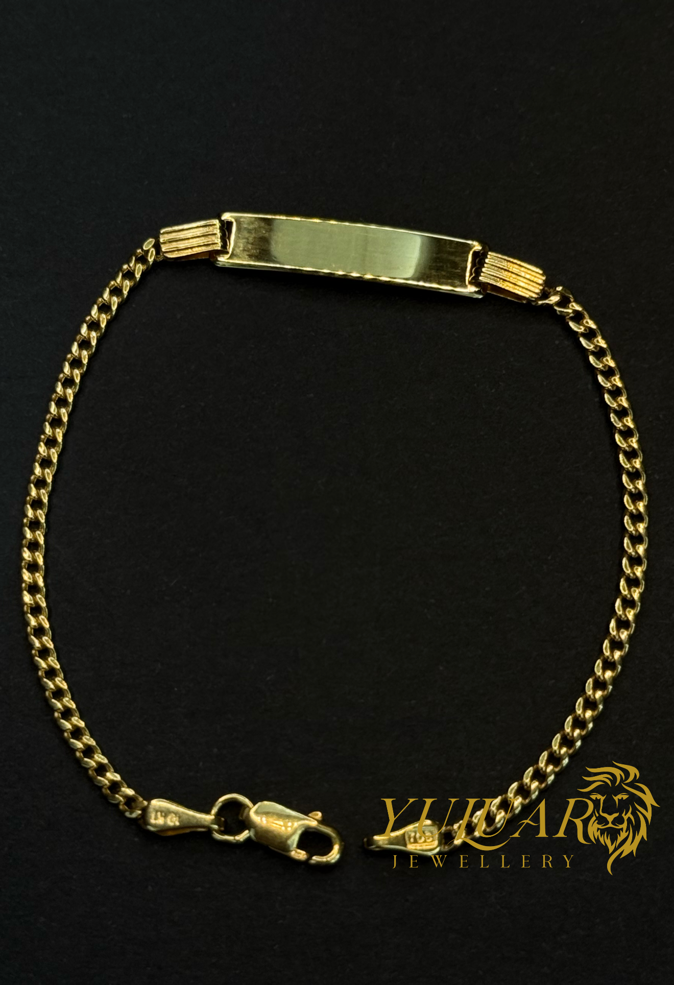 10K BABY CUBAN ID BRACELET