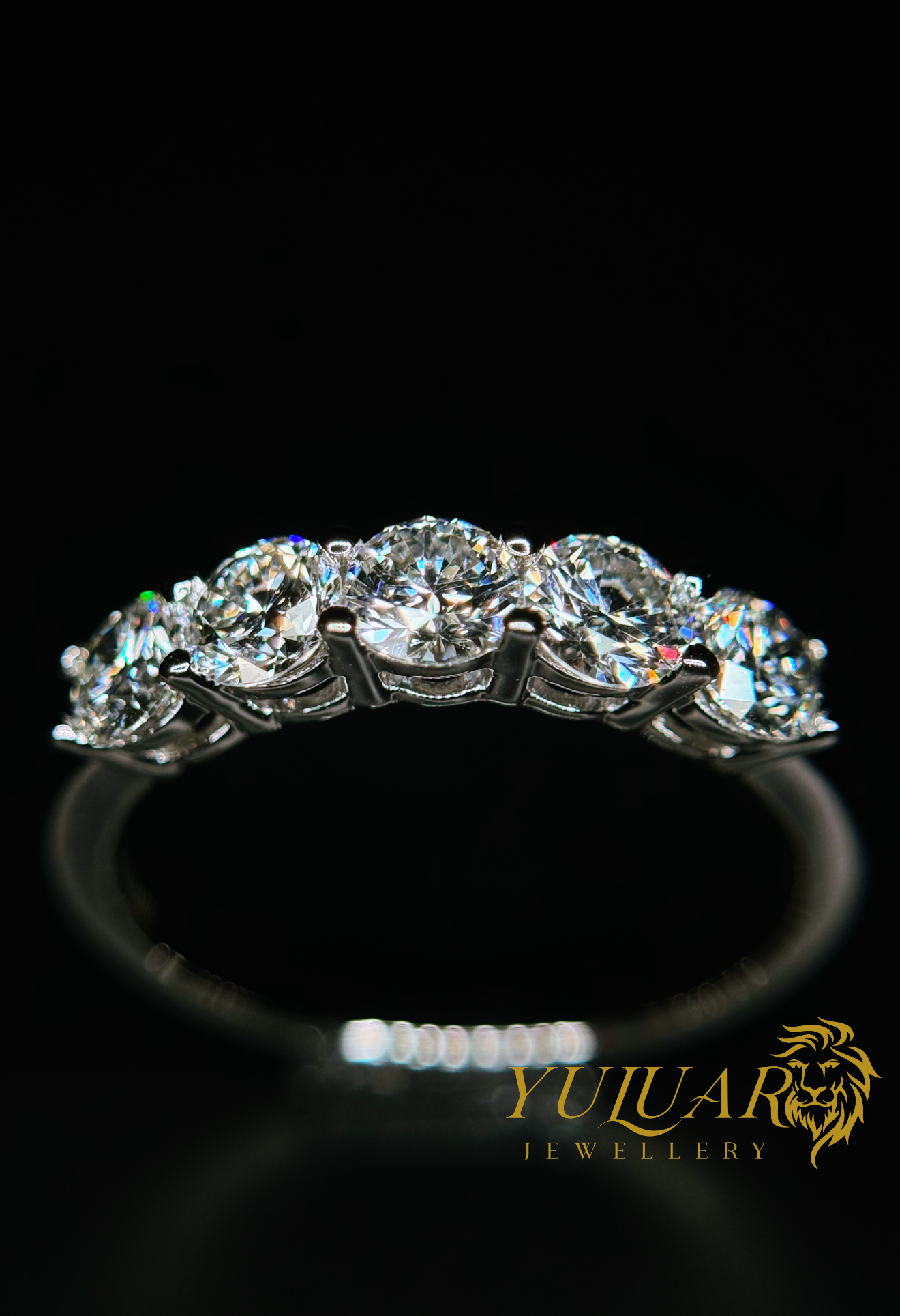 1.0 CT TW ROUND BRILLIANT CERTIFIED LAB-GROWN DIAMOND WEDDING BAND RING IN 14K WHITE GOLD (H/VS)