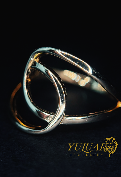 14K Infinity Twist Women's Ring