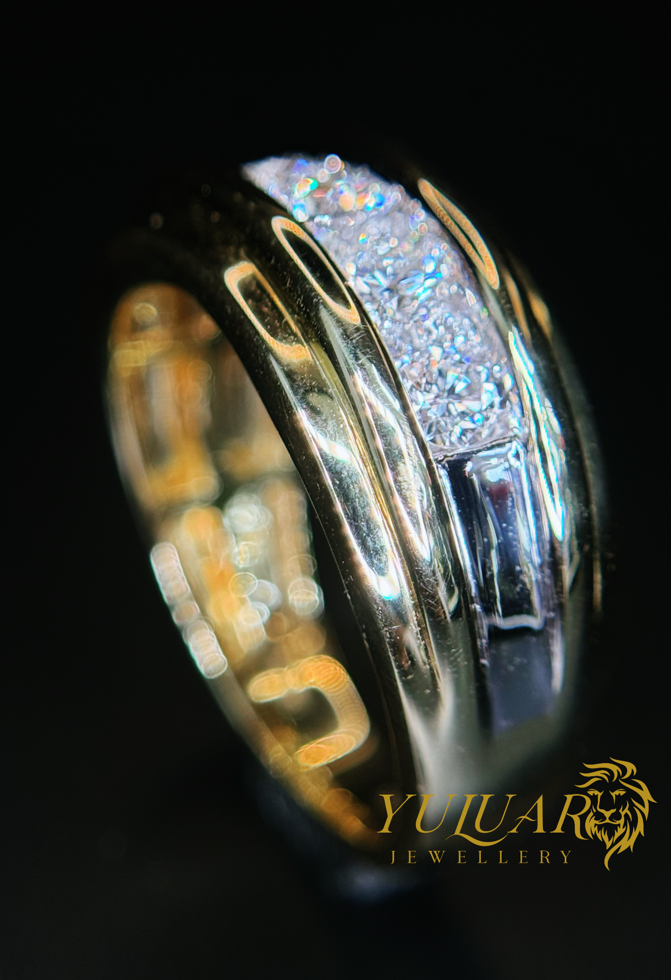 1.19 CT TW ROUND BRILLIANT CERTIFIED LAB-GROWN DIAMOND MEN'S WEDDING BAND RING IN 14K YELLOW GOLD (G-H/VS)