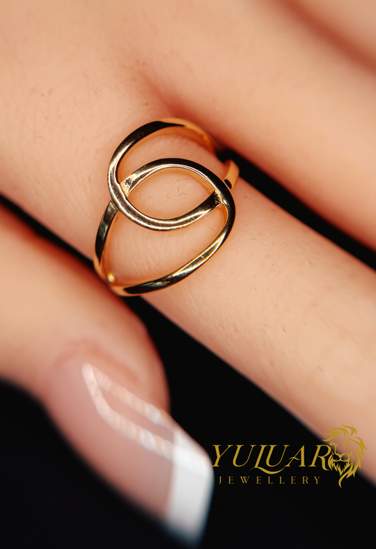 14K Infinity Twist Women's Ring