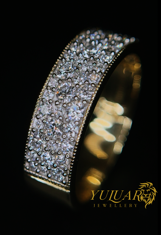 1.00 CT TW ROUND BRILLIANT CERTIFIED LAB-GROWN DIAMOND MEN'S WEDDING BAND IN 14K YELLOW GOLD (H/VS)