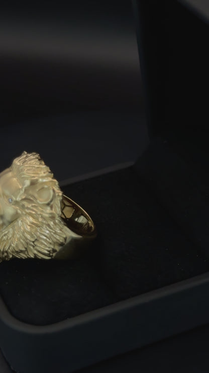 Men's 14K Lion Ring